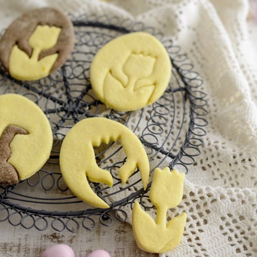 SET CORTADORES PARA GALLETAS DR. OETKER - CONEJO Y TULIPAN