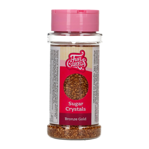 CRISTALES DE AZUCAR FUNCAKES - BRONCE / ORO (80 G)