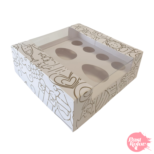 CAJA PARA HUEVOS DE PASCUA Y BOMBONES - 20 CM