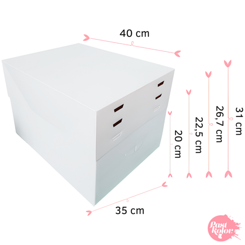 CAJA PARA TARTA 4 ALTURAS AJUSTABLES - 40 x 35 CM