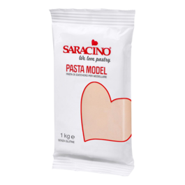 PASTA DE MODELAR SARACINO - BEIGE ROSADO 1 KG