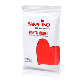 PASTA DE MODELAR SARACINO - ROJA 250 G