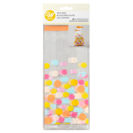 BOLSAS PARA DULCES WILTON - LUNARES COLORES (20 U)