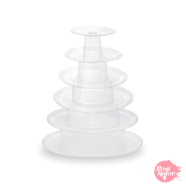 SOPORTE TRANSPARENTE PARA MACARONS - REDONDO (6 NIVELES)