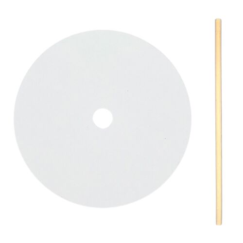SET BASES DE MADERA (Ø 30 CM - 9 MM GROSOR) + PALOS 50 CM (2 U) - EN PAPIERS