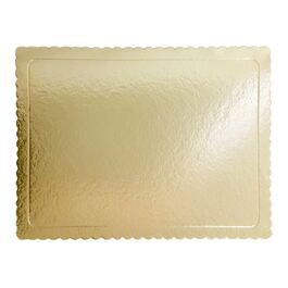 BASE RECTANGULAR DORADA - 40 X 30 CM / 3 MM GROSOR (10 U)