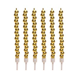 VELAS CUMPLEAÑOS BURBUJAS - DORADAS