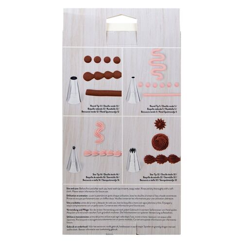 SET BOQUILLAS Y MANGAS PASTELERAS MINI POSTRES - WILTON