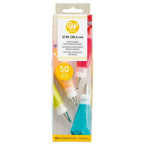 MANGAS PASTELERAS DESECHABLES WILTON - 30 CM (50 U)