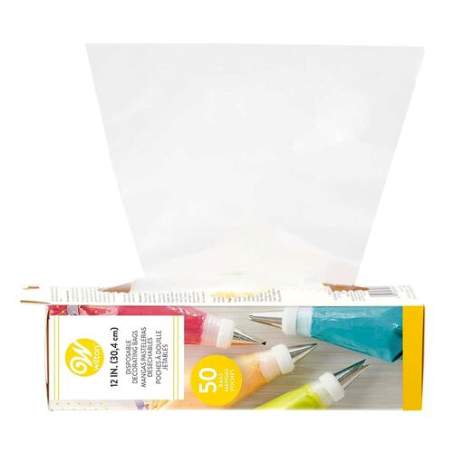MANGAS PASTELERAS DESECHABLES WILTON - 30 CM (50 U)