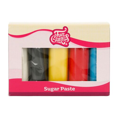 MULTIPACK FONDANT FUNCAKES - COLORES PRIMARIOS (5 X 100 G)