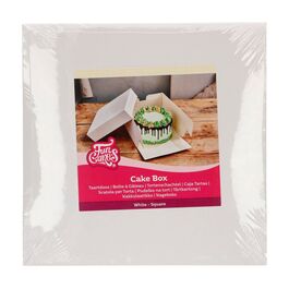 CAJA PARA TARTA BLANCA FUNCAKES - 20 CM
