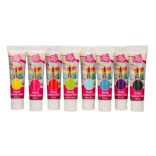 SET 8 COLORANTES EN GEL FUNCAKES