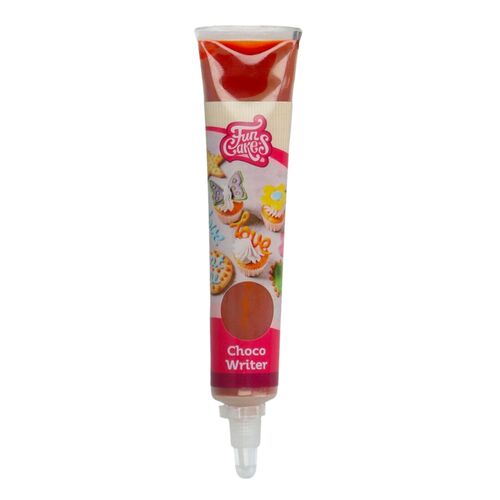 TUBO ESCRITOR "CHOCO WRITER" FUNCAKES - ROJO (25 G)