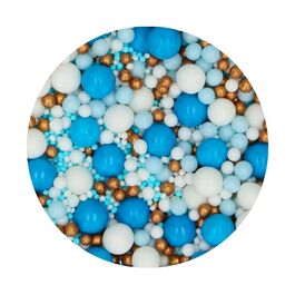 PERLAS DE AZUCAR BLANDAS FUNCAKES - MIX "BLUE CELEBRATION" (80 G)