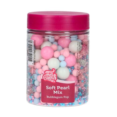 PERLAS DE AZUCAR BLANDAS FUNCAKES - MIX "BUBBLEGUM POP" (80 G)
