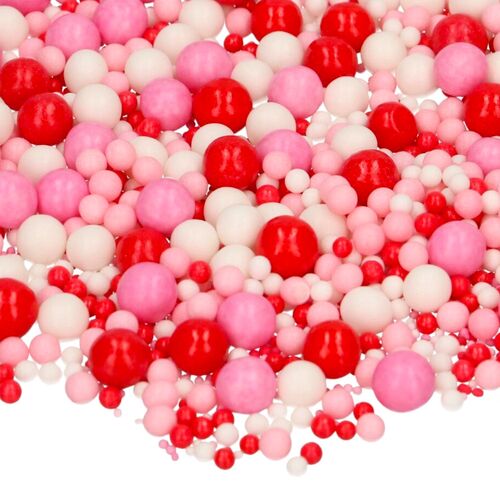 PERLAS DE AZUCAR BLANDAS FUNCAKES - MIX "CRAZY IN LOVE" (80 G)