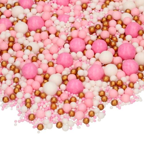 PERLAS DE AZUCAR BLANDAS FUNCAKES - MIX "PINK CELEBRATION" (80 G)