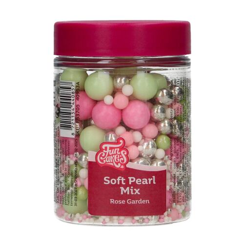 PERLAS DE AZUCAR BLANDAS FUNCAKES - MIX "ROSE GARDEN" (80 G)