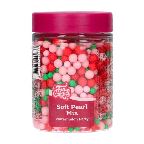 PERLAS DE AZUCAR BLANDAS FUNCAKES - MIX "WATERMELON PARTY" (80 G)