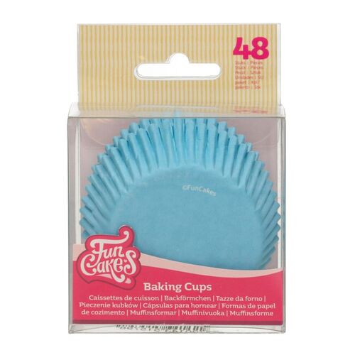 CAPSULAS CUPCAKES FUNCAKES - AZUL CLARO