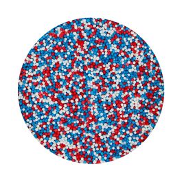 PERLAS DE AZUCAR (NONPAREILS) FUNCAKES - ROJO / BLANCO / AZUL [80 G]