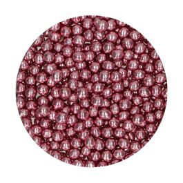 PERLAS DE CHOCOLATE CRUJIENTE FUNCAKES - ROSA METALIZADO (60 G)