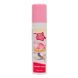 SPRAY METALICO FUNCAKES - ROSA BEBE BRILLANTE (100 ML)