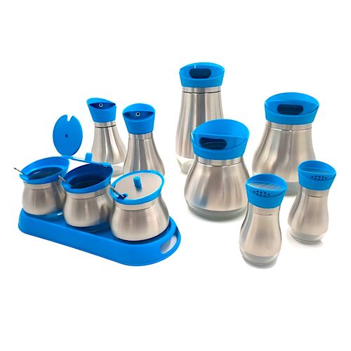SET MENAJE DE COCINA PARA ALMACENAJE - AZUL