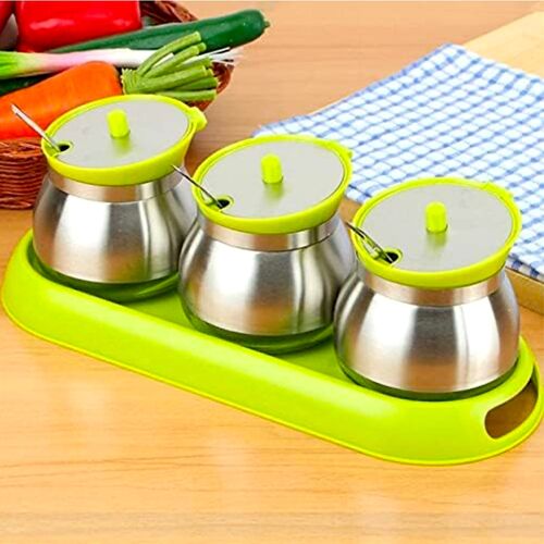 SET MENAJE DE COCINA PARA ALMACENAJE - VERDE