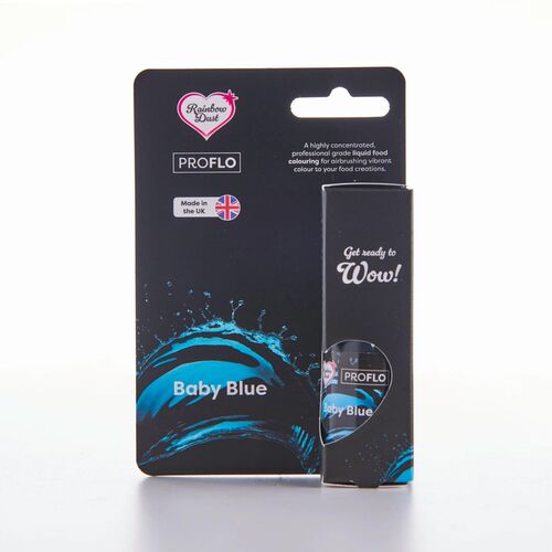 COLORANTE LIQUIDO "FLO" RAINBOW DUST - BABY BLUE / AZUL BEBE 19 G