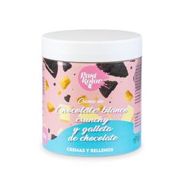 CREMA DE CHOCOLATE BLANCO CRUNCHY Y GALLETA DE CHOCOLATE PASTKOLOR - 300 G