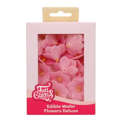 FLORES DE PAPEL COMESTIBLES FUNCAKES - HORTENSIA ROSA PEQUEÑA