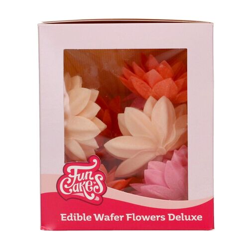 FLORES DE PAPEL COMESTIBLES FUNCAKES - MIX LOTO MEDIANA