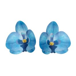 FLORES DE PAPEL COMESTIBLES FUNCAKES - ORQUIDEA AZUL MEDIANA