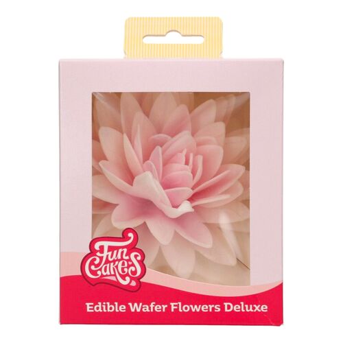FLOR DE PAPEL COMESTIBLE FUNCAKES - PEONIA ROSA OMBRE GRANDE