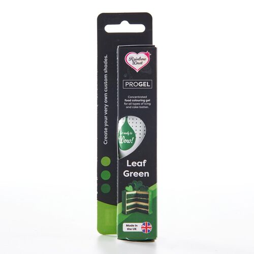 COLORANTE EN GEL "PROGEL" RAINBOW DUST - LEAF GREEN / VERDE HOJA 25 G