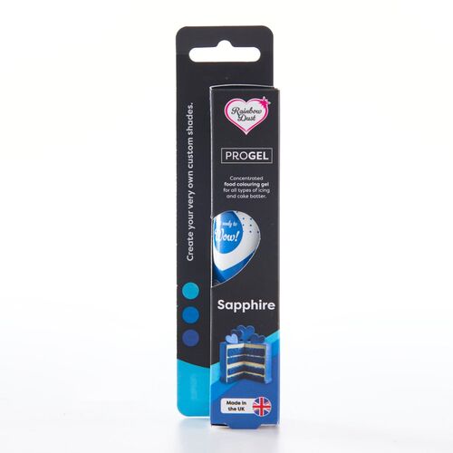 COLORANTE EN GEL "PROGEL" RAINBOW DUST - SAPPHIRE / AZUL ZAFIRO 25 G