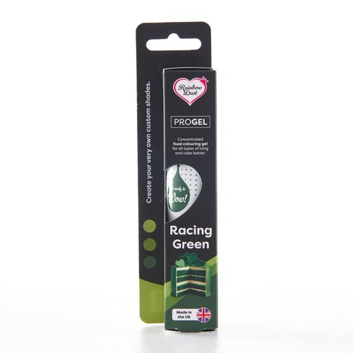 COLORANTE EN GEL "PROGEL" RAINBOW DUST - RACING GREEN / VERDE ACEBO 25 G