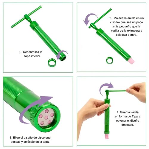 EXTRUSORA PARA FONDANT CON 20 DISCOS