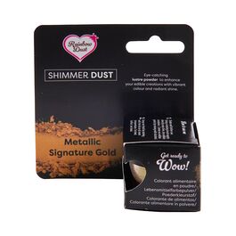 COLORANTE EN POLVO BRILLANTE RAINBOW DUST - SIGNATURE GOLD / ORO (3 G)