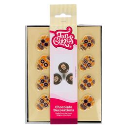 DECORACIONES DE CHOCOLATE FUNCAKES - CALAVERAS DIA DE LOS MUERTOS