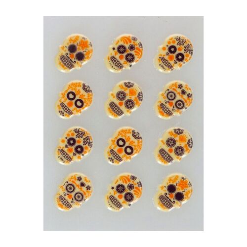 DECORACIONES DE CHOCOLATE FUNCAKES - CALAVERAS DIA DE LOS MUERTOS