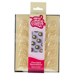 DECORACIONES DE CHOCOLATE FUNCAKES - FANTASMAS BLANCOS