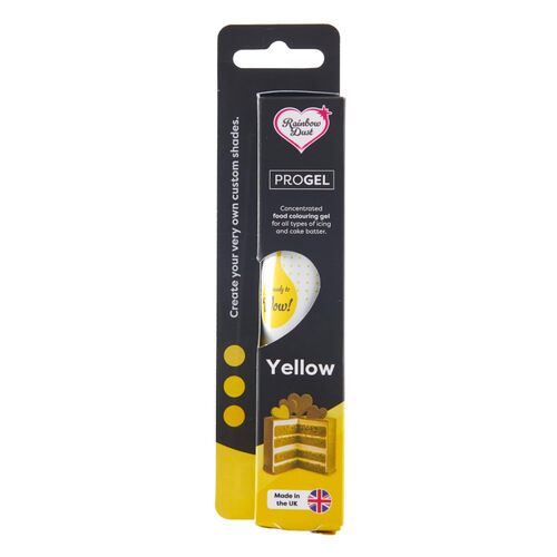 COLORANTE EN GEL "PROGEL" RAINBOW DUST - YELLOW / AMARILLO 25 G