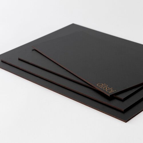 BASES DE MADERA RECTANGULARES NEGRAS DASBI - 40 X 30 CM