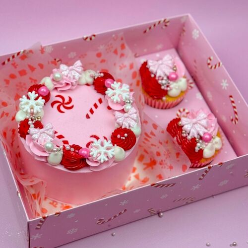 SET 2 CAJAS PARA DULCES Y CUPCAKES SIMPLY MAKING - BASTONES DE CARAMELO