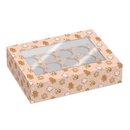 SET 2 CAJAS PARA 12 CUPCAKES SIMPLY MAKING - MUÑECOS DE JENGIBRE