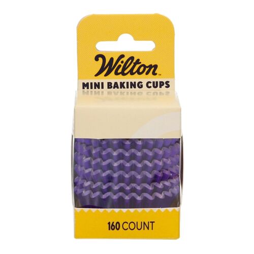 CAPSULAS MINI CUPCAKES PAPEL ALUMINIO "FOIL" WILTON - PURPURA METALICO