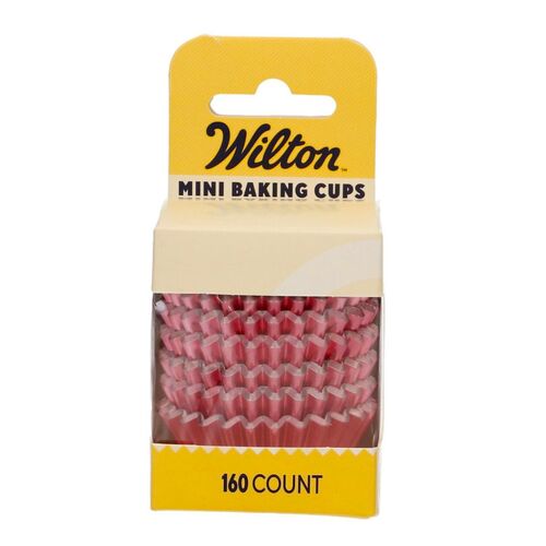 CAPSULAS MINI CUPCAKES PAPEL ALUMINIO "FOIL" WILTON - ORO ROSADO METALICO